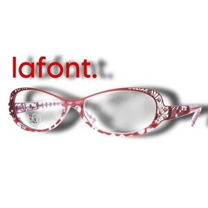 AUTHENTIC LAFONT GAUFRETTE EYEGLASSES Red FRAMES Women's Eyewear color 627